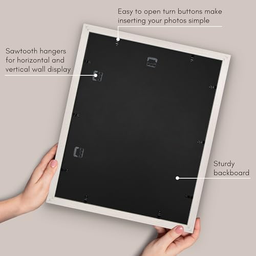 Americanflat 16x20 Poster Frame - Matted to 11x14 - White - Image 5