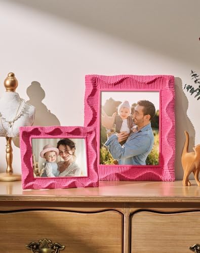5x7 Picture Frame Pink for Watercolor Drawings Prints,Rose Pink - Image 4