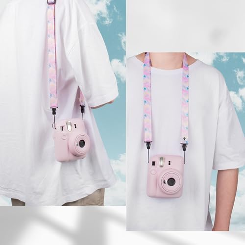 VOVMOEYA Camera Strap,Cute Camera Lanyard Neck Strap,iPad Strap,Cute Camera Strap for Fujifilm mini Camera Kodak Smile + Smile plus,pink - Image 4