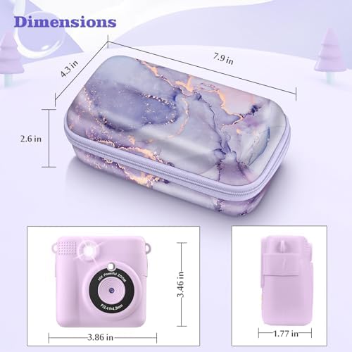 FINTIE Kids Camera Case for Instant Print Digital Cameras, Hard EVA Shell - Image 3