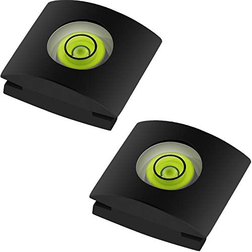 Anwenk Camera Hot Shoe Cover with Bubble Spirit Level for Canon DSLR,2Pack by Anwenk