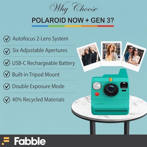 Polaroid Now Generation 3 I-Type Instant Camera (Green) Bundle with Color I-Type Film (8 Exposures), Hard Protective Case, and Wrist Strap - Image 3