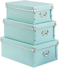 SEEKIND Foldable Storage Box with Lids and Handles Decorative, 3 in 1 Set, Multiple Size Plastic Box for Clothes, Cosmetic, Books … by SEEKIND%2C+Professional+Office+Products+Supplier.