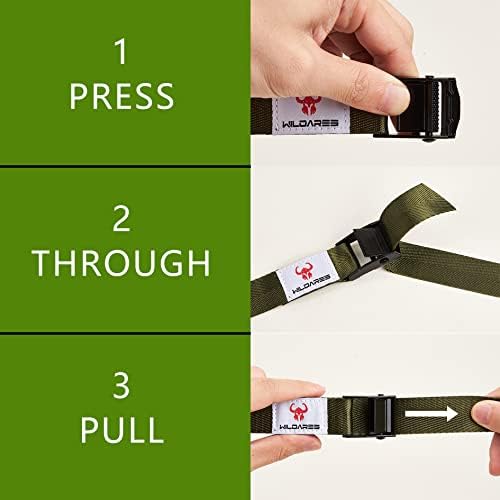 1" x 6.6' Trail Cam Strap,Game Camera Straps,Trail Camera mounting Straps,1800 lbs,Heavy-Duty,Tree Belts,Durable Nylon Fiber,Long-Lasting Alloy Buckle,Pack of 2 - Image 3