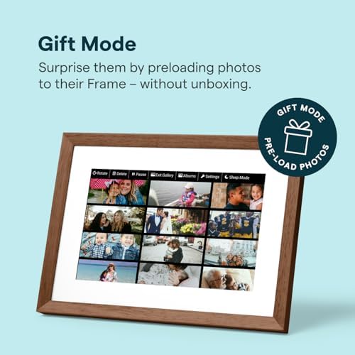 Skylight Digital Picture Frame 2 – 10" Full HD Touchscreen, Walnut - Image 2