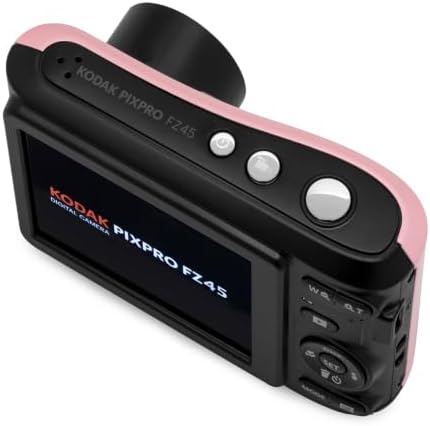 KODAK PIXPRO FZ45 16MP Compact Digital Camera, 4X Optical Zoom, AA, Pink - Image 3