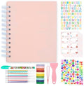 Scrapbook Self Adhesive Photo Album 25 Pages Hard Cover DIY Photo Album for Instant Camera Print Paper with DIY Accessories (Pink) by Hearoo