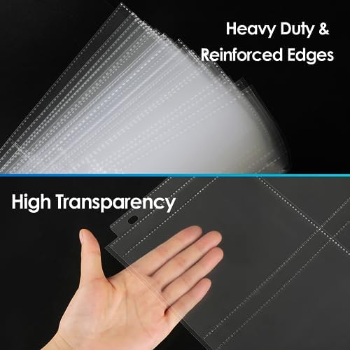 MaxGear 60 Pack 4x6 Photo Sleeves for 3 Ring Binder (360 Pictures),3 Pocket - Image 4