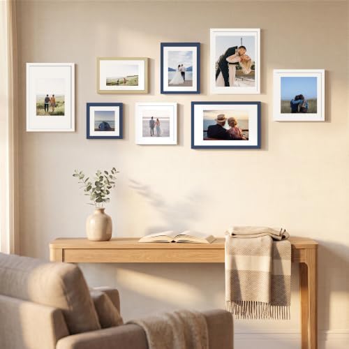 12x16 Picture Frame Set of 4 with Real Glass, Wall Mount - Image 7