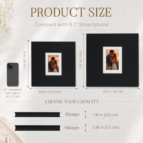 Vienrose Self Adhesive Photo Album 60 Pages for Wedding, Baby Growth, Pink - Image 4
