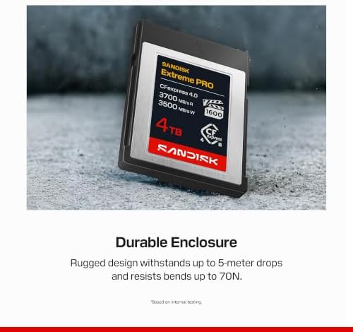SANDISK 4TB Extreme PRO CFexpress 4.0 Type B, up to 3700 MB/s Read speeds - SDCFEB-4T00-GN4NN - Image 5