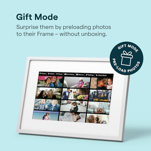 Skylight Digital Picture Frame 2 – 10" Full HD Touchscreen, Classic White - Image 3