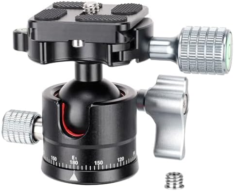 Koolehaoda Low Profile Tripod Head, Mini Ball Head Camera 360° Panoramic by Koolehaoda