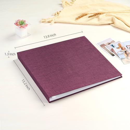 Mublalbum 12x12 Inch 3 Ring DIY Scrapbook Photo Album 40 Pages, Purple - Image 2