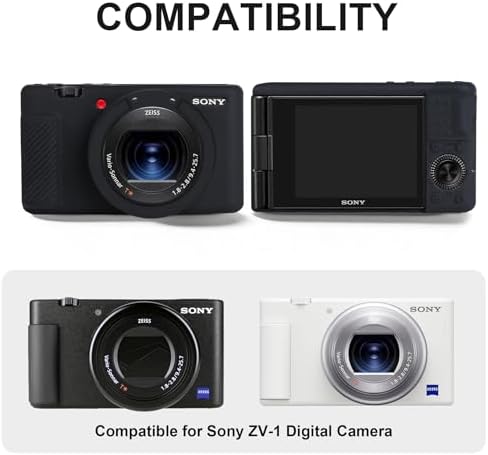 BOVKE 2-in-1 Camera Case Bundle Set for Sony ZV-1 Digital Camera, Black - Image 3