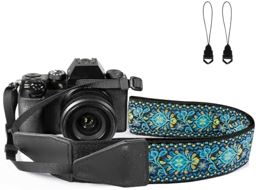 Camera Strap, Jacquard Weave 2" Shoulder Neck Straps for All DSLR Cameras Men Women Photographers by Dulphee