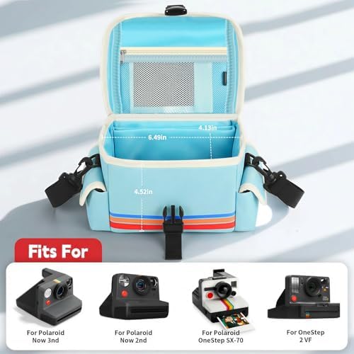 Camera Case Compatible with Polaroid Now, Now+ & OneStep+, Crossbody Bag - Image 2