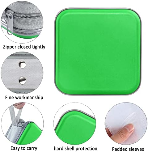 Siveit CD/DVD Cases 40 Capacity Disc Storage Binder for Car(Green) - Image 2
