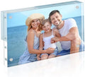 HOUSE DAY Acrylic Picture Frames 3.5x5,1Pack Magnetic 3.5 x 5 Picture Frame by HOUSEDAY