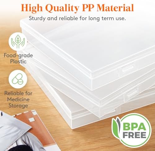 Lifewit 9 Pcs 5"x7" Photo Storage Box, Acid-Free, Clear - Image 4