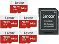 Lexar E-Series 64GB 5 PK Micro SD Card microSDXC UHS-I Flash Memory Card by Lexar