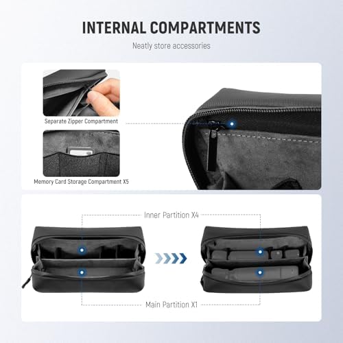 NEEWER Carrying Bag for Pocket 4 Pocket 3, Protective Dustproof Splashproof Shock Adsorbing Scratch Resistant Storage Case Compatible with DJI Osmo Pocket4 3 Creator Combo Accessories, PB10 - Image 4