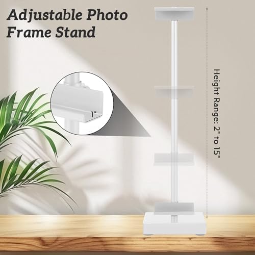 18” Steel Adjustable Tabletop Easel Stand,Picture Frame Holder for Display,Decorative Stands for Photos,Plates,Painting,Artwork,Poster,Books (White, 18 in) - Image 4