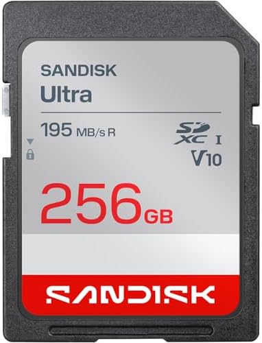SANDISK 256GB Ultra SDHC UHS-I Card and SDXC UHS-I Card - Up to 195MB/s Read Speed, Full HD Video, V10, U1, C10 - SDSDUVQ-256G-GN6IN by Unknown