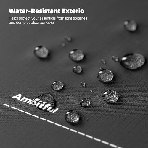 AMBITFUL AP-01 Water-Resistant Organizer Pouch, 17.7''x12.9'' Ultra-Light Travel Storage Bag for Camera Accessories, Cables, Toiletries and Outdoor Gear (XL（13L）) - Image 4