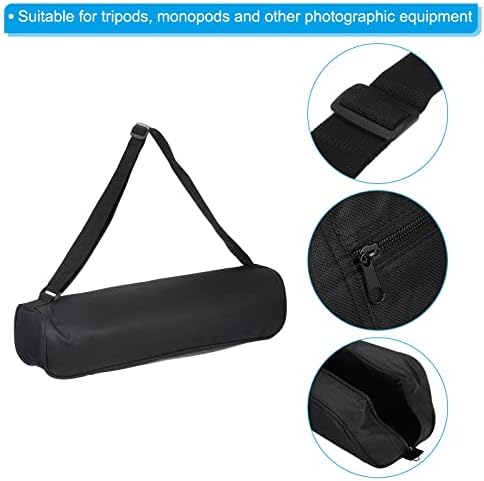 PATIKIL 20" x 5" x 5" Long Tripod Carrying Case Bag, Nylon Padded Carry Bag with Shoulder Strap for Camera Tripods Monopod Light Stand Microphone, Black - Image 4