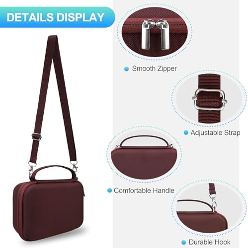 BOVKE Case for Canon G7X Mark III II/PowerShot SX740 SX730 Camera, Brown - Image 5