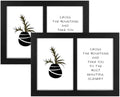 Golden State Art, 5x7 Double Picture Frame, Display Two 5x7 Photos(Black) by GoldenStateArt