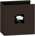 8.5x11 Fabric Frame 3-Ring Binder Scrapbook, Chocolate Brown by PioneerPhotoAlbums