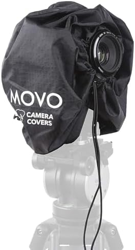 Movo CRC11 Camera Rain Coat Rain Cover for DSLR Cameras and Mirrorless Cameras and Lens (Junior Size: 11" x 14.5") by Movo