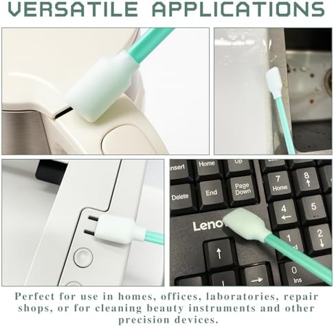 50PCS Foam Cleaning Swabs – Anti-Static Lint-Free Applicators for Printers, Cameras, Optical Lenses & Electronic Equipment - Image 6
