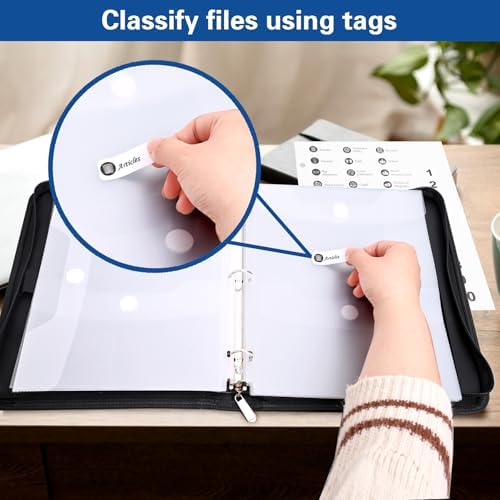 HAUTOCO Important Document Organizer Zipper Life Binder Family Emergency Binder Birth Certificates Protector, in Case I Go Missing Estate Planning Organizer - Include Category Label & Directory - Image 6
