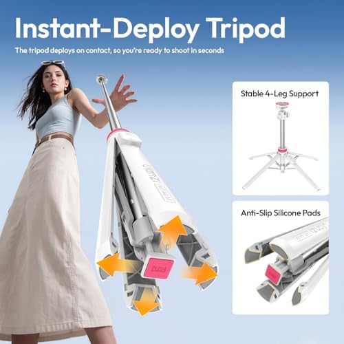 ULANZI MT44M 2-in-1 Auto Open Magnetic Phone & Camera Tripod with Remote - Image 2