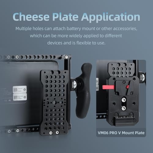 Universal Director's Monitor Cage with Cheese Plate, Two Side Handles with Adjustable 360 Degree for 5-7 inch Monitor, UC02 - Image 5