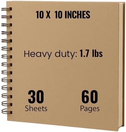 10x10 Modern Shop Scrapbook Album| Hardcover & Extra Thick- 250gsm 60 page by ModernShop