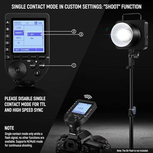 NEEWER Upgraded QPRO-N TTL Wireless Flash Trigger Compatible with Nikon - Image 6