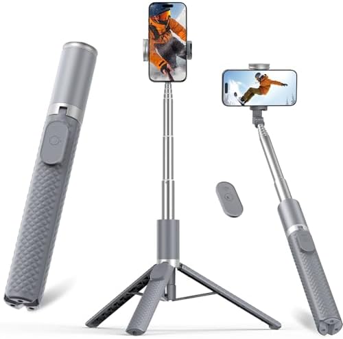 Tripod for iPhone, Selfie Stick with Remote, Stable & Durable Phone Tripod by VIMOSE