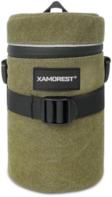 Camera Lens Case Lens Bag Compatible (4.13" x 7.28"(Canvas, Green)) - Image 2