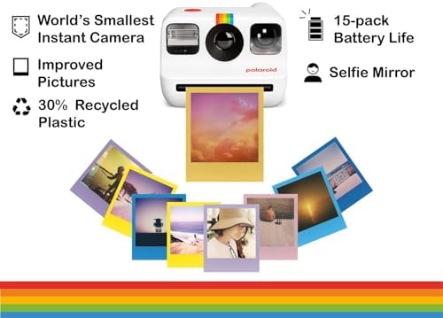 Polaroid Go Generation 2 Instant Film mini Camera (White) Bundled with Polaroid GO Color Film Double Pack, Hard Carrying Case - Image 3