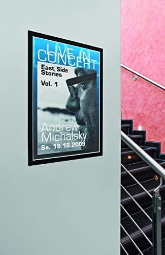 Durable Duraframe Sign Holder, Self-Adhesive, Black, Tabloid Size, 2 Pack - Image 3