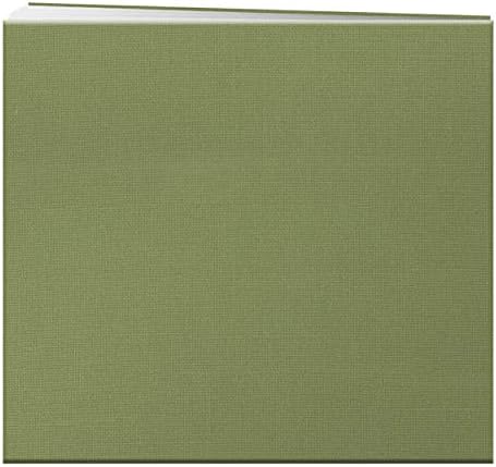 Pioneer 8 Inch by 8 Inch Postbound Fabric Frame Cover Memory Book, Sage Green - Image 2