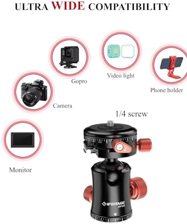 IFOOTAGE Komodo MP30 Tripod Ball Head Mount Dual 360° Panoramic - Image 4