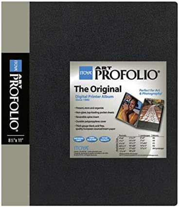 Itoya Original Art ProFolio 8.5x11 Black Art Portfolio Binder with Plastic Sleeves with 48 Pages - Portfolio Folder for Artwork with Clear Sheet Protectors - Presentation Book for Art Display - Image 2