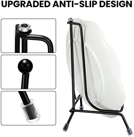 Chumia 18 Pcs Anti Slip Plate Stands Easels , Black, 4, 6, 8 Inch - Image 3