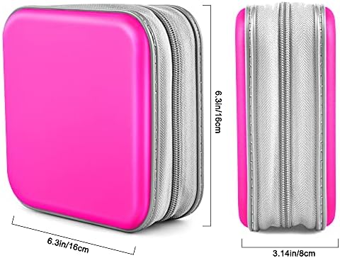 40‑Capacity Hard Plastic CD/DVD Binder for Car, Home & Travel - Image 6