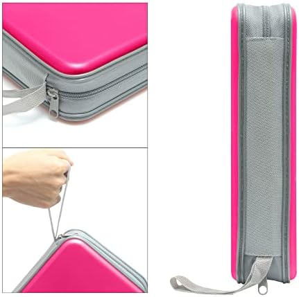 Siveit CD DVD Cases 96 Capacity Disc Storage Binder for Car(Hot Pink) - Image 3